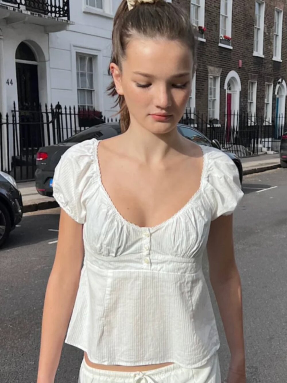 Brandy Melville Blair Top, white